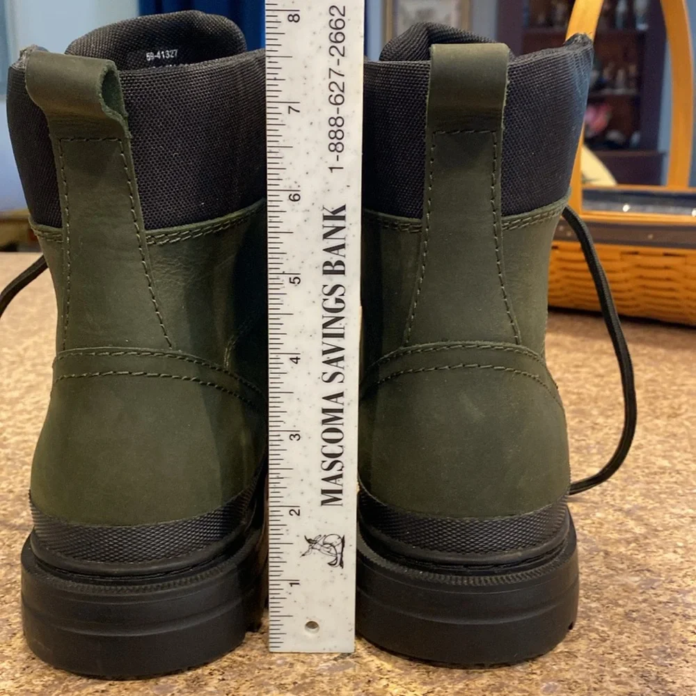 Johnston & Murphy Elemental Cap Boots (Missing Innersoles) 8.5M Work Boots Olive